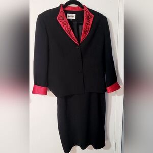 Kasper 2pc. Black Skirt Suit Set women's size 12